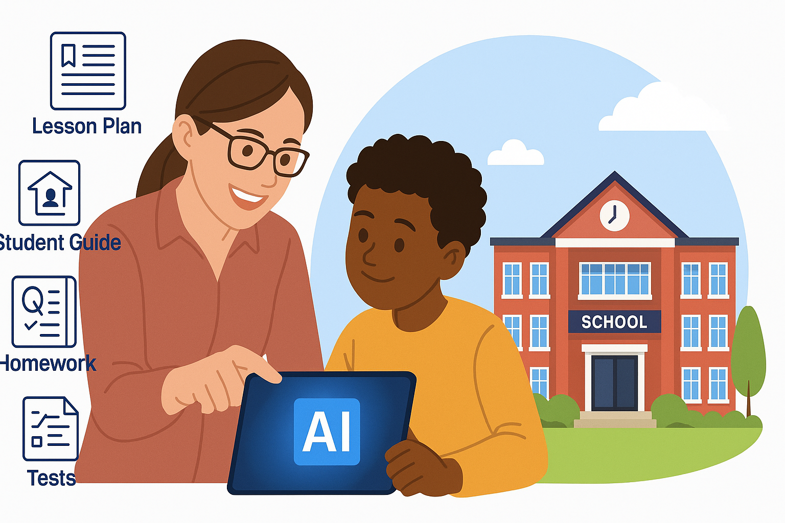 AI-driven teaching and school support